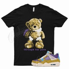 Black SMILE Shirt for Union x J1 4 SP Desert Moss Turquoise Blue Dark Iris
