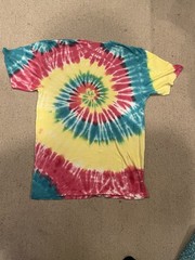 Fox Racing Men’s Medium Tie-Dye T-Shirt Graphic Motocross Tee Rainbow