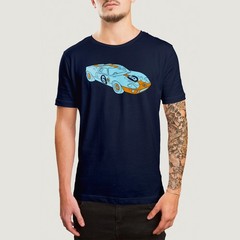 GT40 Gulf Livery T-Shirt, Race Car Tshirt, Vintage Car Racing, American Muscle