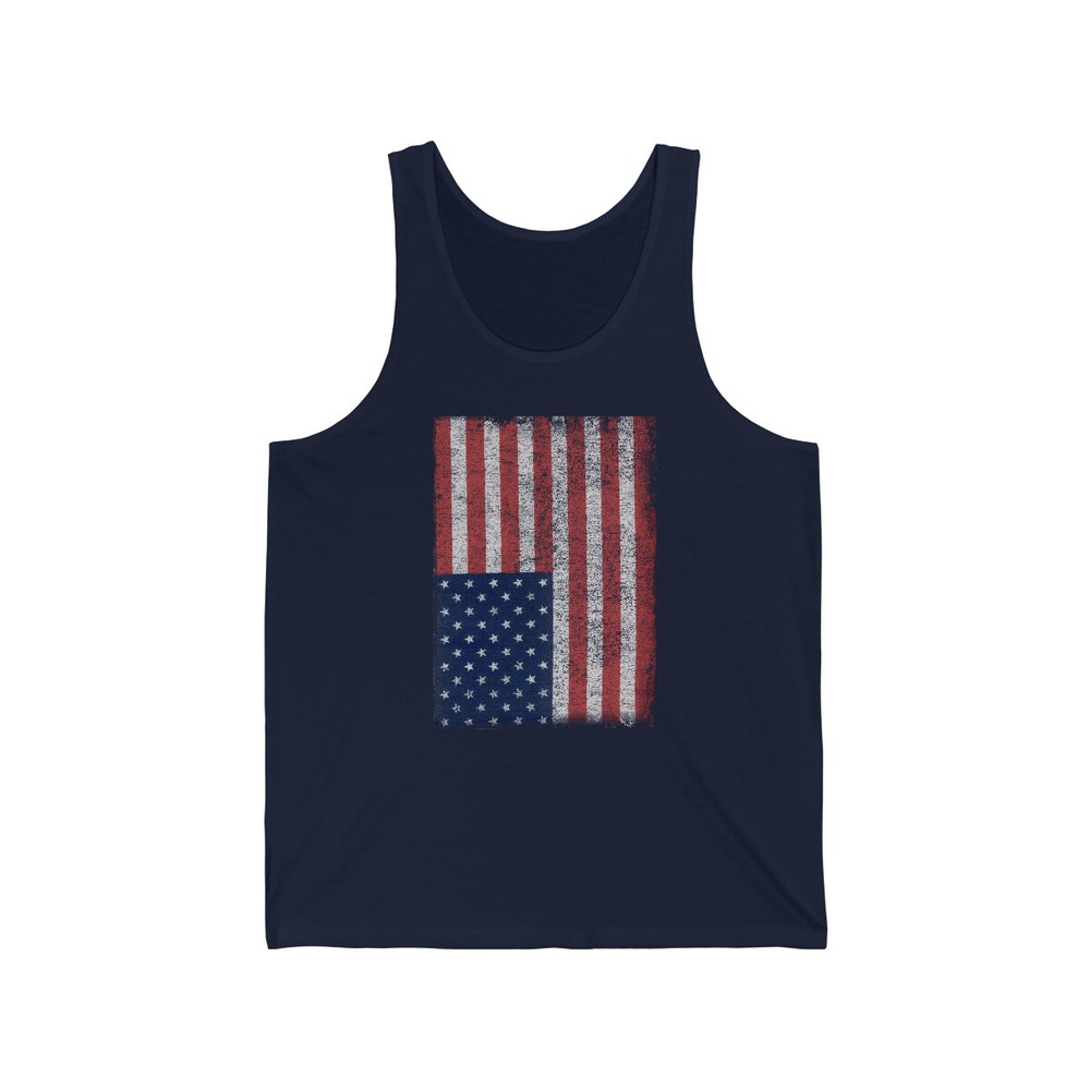 Distressed Us Flag Unisex Tank Top
