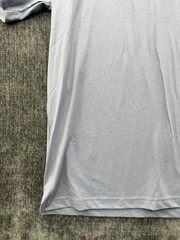 Greg Norman T Shirt Mens Large Gray Side Slit Cotton Crewneck Shark Logo Casual