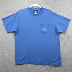 Vintage Make The Run Shirt Mens XL Distressed Skiing Compass Single Stitch Blue