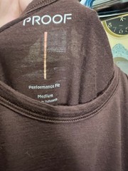 Proof Huckberry 72 Hour T-Shirt Merino Wool Blend Performance Fit Size Medium