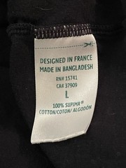 Lacoste Slim Fit Underwear Mens L Black Shortsleeve Tee