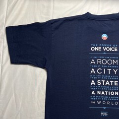 2008 Barack Obama Presidential Campaign T Shirt Mens L One Voice Double Sided
