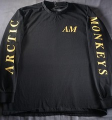 Arctic Monkeys AM Shirt Mens XL Black Long Sleeve British Rock Band Tee Tour