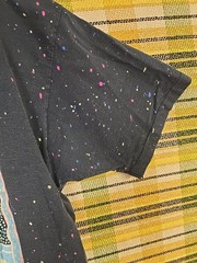 Vtg 90’s Bahamas Beach Paint Splash Shirt, Size XL, Black, Sherry Mfg