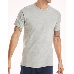 Hanes Men’s T-Shirt Size L Light Steel Moisture-Wicking –BL2–