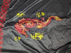 Lot Of 6 Shirts Dragon Flames Black Mixed Brands Sizes