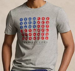 Polo Ralph Lauren Men’s Custom Slim Fit Team USA T-Shirt Size S, M Color Grey