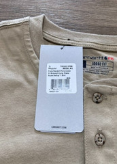 Carhartt Force FR Mens XL Desert Tan Flame Resistant Long Sleeve Cat2 Pocket