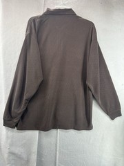Bugatchi Uomo Long Sleeve Quarter Zip Large Mens Shirt Truffle Brown NWT