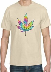 Adult DryBlend® T-Shirt – ( TIE DYED LEAF – PRIDE / WEED / 420)