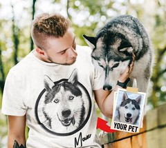 Custom dog shirt Personalized dog shirt Personalized Dog Face T-shirt, Dog