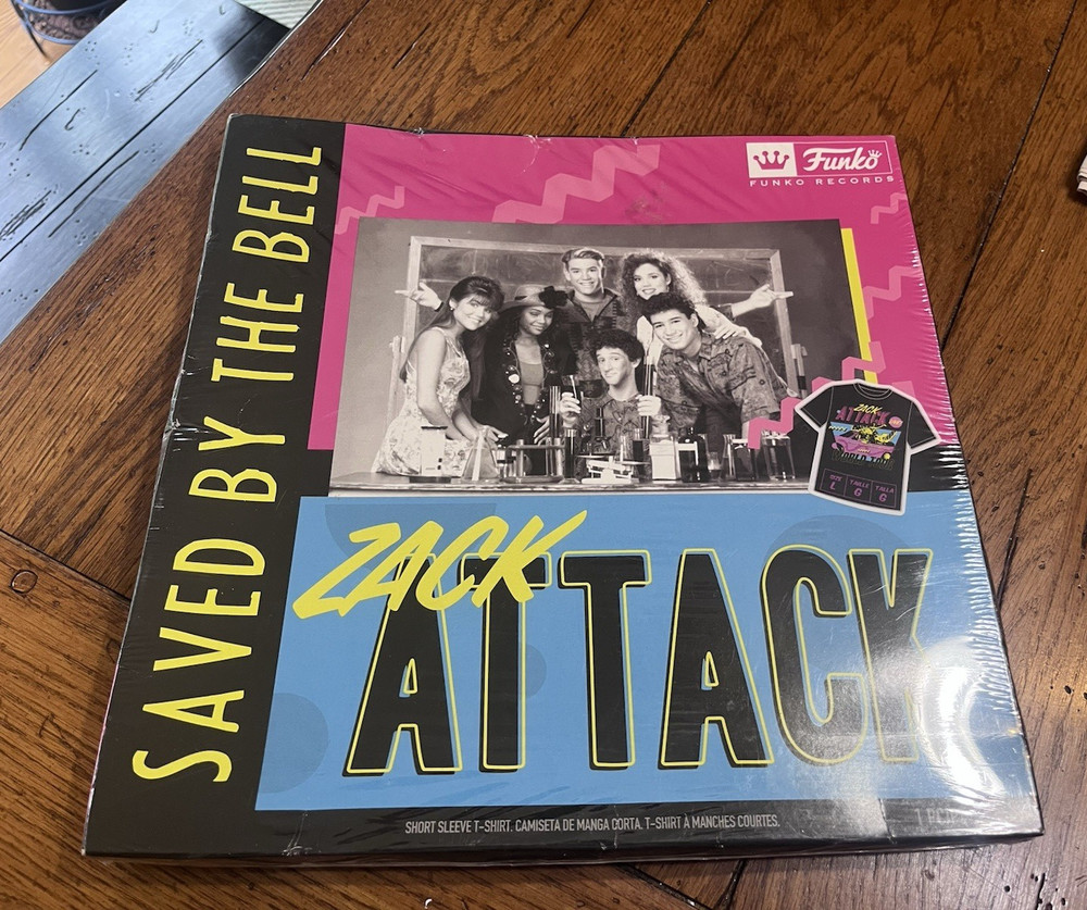 FUNKO T-SHIRT ZACK ATTACK SAVED BY THE BELL ADULT SIZE LARGE
