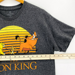 Disney The Lion King Simba Pumba And Timon T Shirt Medium Gray Short Sleeve