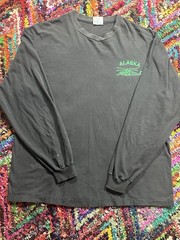Vtg Alaska Air Rescue 210th RQS Long Sleeve T-Shirt Mens XL USA Jolly Green ANG