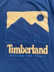 Timberland Men’s Graphic Short Sleeve T-Shirt Nature Print Tee Blue