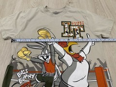 Official Looney Tunes Boxing T Shirt Mens M Gray Bugs Bunny Foghorn Leghorn