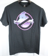 Mad Engine Ghostbusters Black Purple Pink Graphic T-Shirt Size Medium 38/40