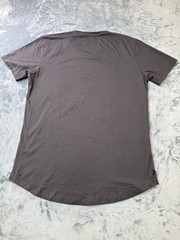 Cuts Clothing Short Sleeve V Neck Curve-Hem T-Shirt Mens Large Iron Pyca Pro