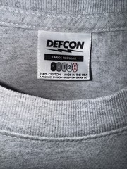 Defcon Group x Half Face Blades HFB Heavyweight Tee Grey