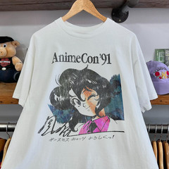 1991 AnimeCon T Shirt Vintage Anime Convention Graphic Retro Tee S-5XL