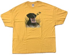 Academy Sports Retriever Shotgun Shells T-Shirt Size 3XL 100% Cotton Yellow XXXL