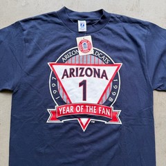 Logo 7 Arizona Wildcats Year of Fan Uni College Shirt Sz Large NWT Vintage 90s
