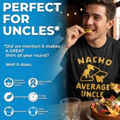Mens Uncle The Man The Myth The Bad Influence T shirt Funny Sarcastic Family Tee