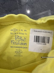 Y2K Porter Robinson Rock Shirt Merch Rolling At The Rock Show Yellow Small RARE