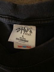 Cookies Original Logo World Wide Double Sided SHAKA Black Street Wear Tee SZ L