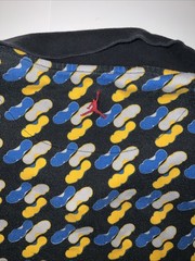 Vintage Air Jordan Brand Blue Polo Og Y2k Sz 3xl Shoes All Over