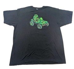 GORILLAZ T SHIRT MENS XL BLACK GREEN CAMO GEEP BUGGY Tultex