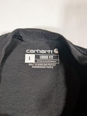 Carhartt K87 Shirt Mens Large Black Short Sleeve Pocket Loose Fit Tee Workwear