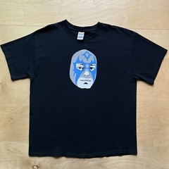 Danny Amis Luchador Shirt XL Black Blue Rock Band Atomic Records Daddy O Grande