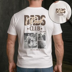 Custom Photo Cool Dads Club T-Shirt Personalized Dad Gift Kid Name Birthday Tee