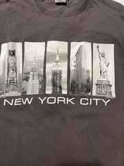 New York Brown Long Sleeve Cottton Blend Delta Pro-Weight T-Shirt Small (325)