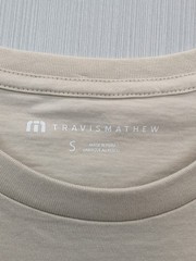 New Travis Mathew Grill Thrill Life of The Party Skeleton TShirt Mens Small Tan