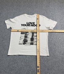 Frisco Bay are Hills SF California Love Your Hood white Shirt Boxy Slim Large