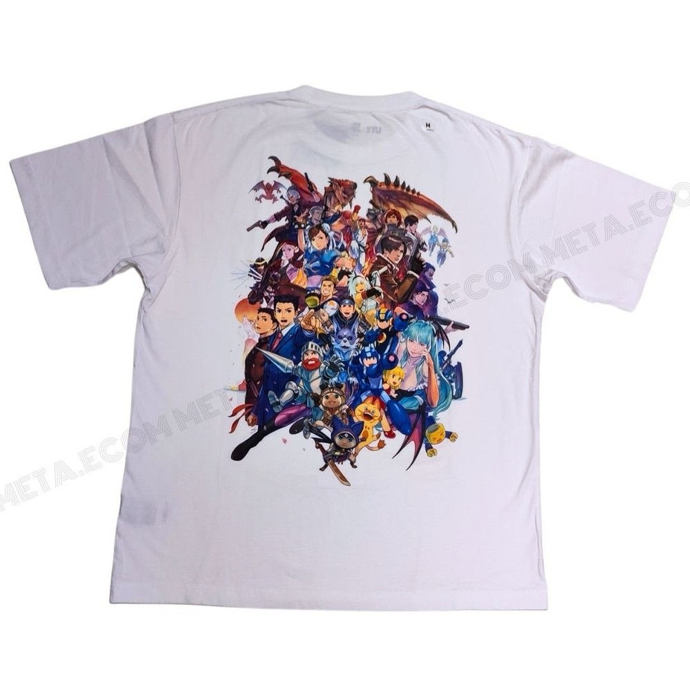 Tee Uniqlo Capcom Game 40th Anniversary Graphic White NWT Size L UT Collection