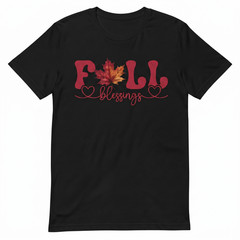 Fall Blessings Thanksgiving Autumn Halloween T-shirt For Men Women