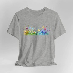 Flower Comfort Tee Floral Shirt Gift for Her Him Nature Lover Soft