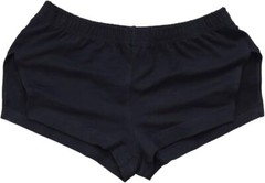 Mens 3″ Inseam Running Shorts with Large Run Side Split Large, Black