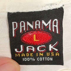Vintage Panama Jack Mens T Shirt Marco Island Monocle 90s Single Stitch Large