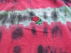 Chinatown Market THANK YOU Crewneck L/S T-Shirt Size Med Pink Green Tie Dye