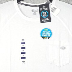 DICKIES FAST DRY Shirt Mens 3XL XXXL WHITE OUTDOORS WORKWEAR Cooling NWT