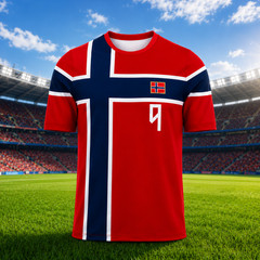 Norway Soccer Jersey Custom Name Number Viking Norwegian Shirt (S-5XL)