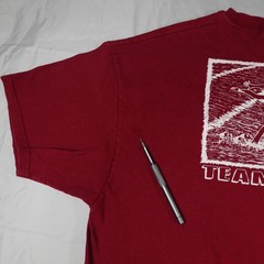 Vintage 90s Hanes Beefy-T Synchro Swimming Teamwork XL Red Graphic T Swim Team