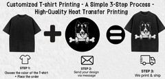 Custom Dog Mom Pet Parent T‑Shirt Partial/Double Sided Daily Casual Tee